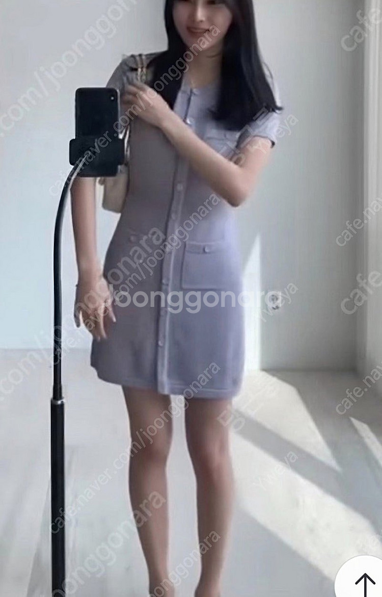 시에sie 루나 솔리드 라인 드레스 페일라일락 S--2
