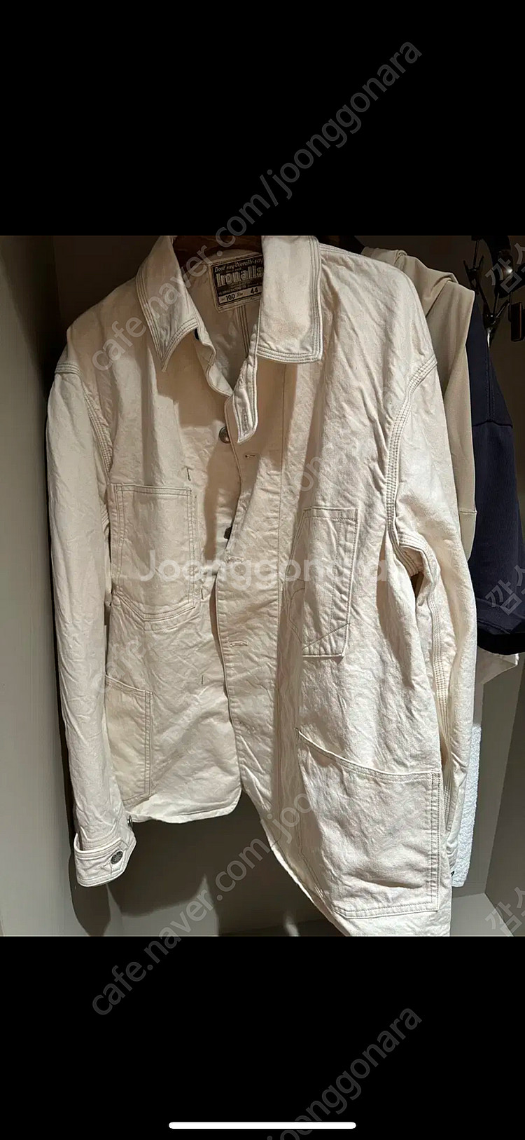 24ss lot 100 프리휠러스 아이언올즈 아이보리 초어자켓 44--1