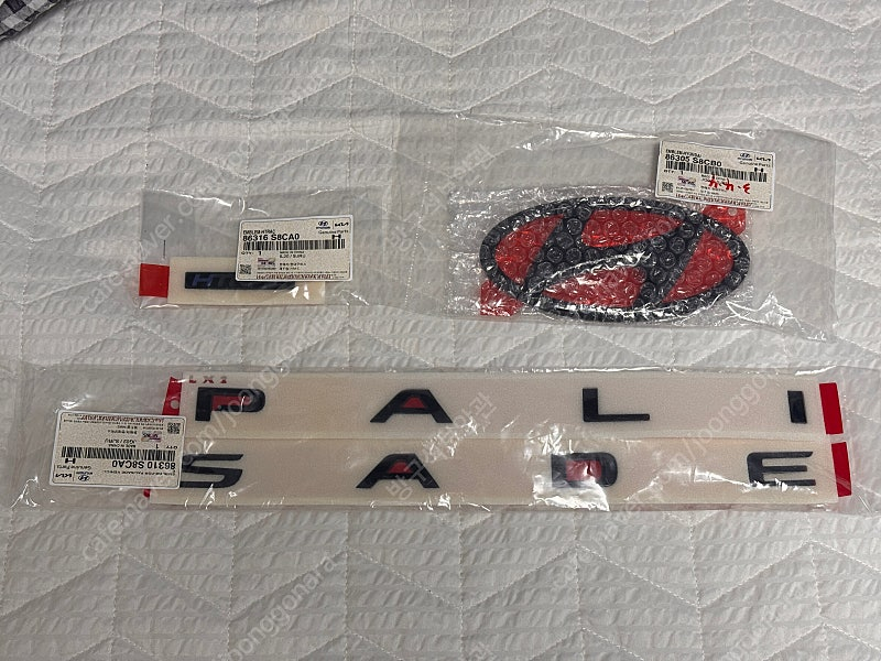 현대 자동차 엠블럼 팰리세이드 레터링 H트랙 블랙 에디션 판매--0