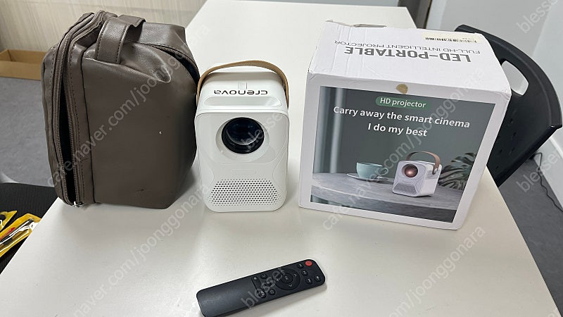 캠핑용 미니 안드로이드 프로젝터 1080FHD 배터리 내장형--0