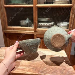 수제 도자기 컵 2개 일괄