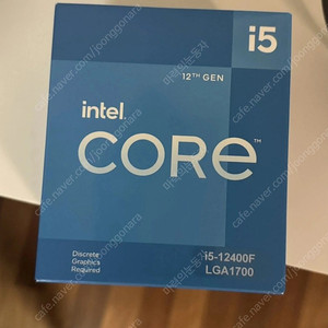 i5- 12400f cpu 미개봉 박풀