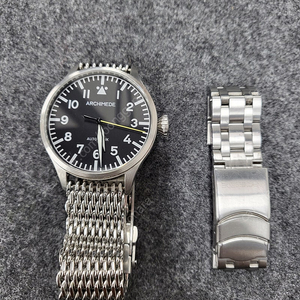 아르키메데 파일럿 42mm 오토매틱 시계 (IWC 스타일)