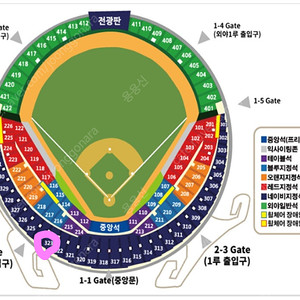 [준플레이오프] 10/11(금) 준플옵 준PO 5차전 잠실 LG vs kt 중네근처 3루 네이비 통로 4연석