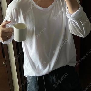 u넥 긴팔 검정 흰색
