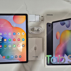 갤럭시 탭S6 Lite (P610) 오키드 그레이 64기가 S급 팝니다.22만원