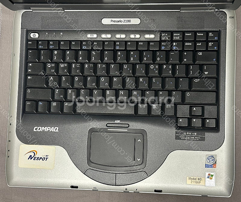 HP Compaq Presario 2100 노트북(펜티...--2