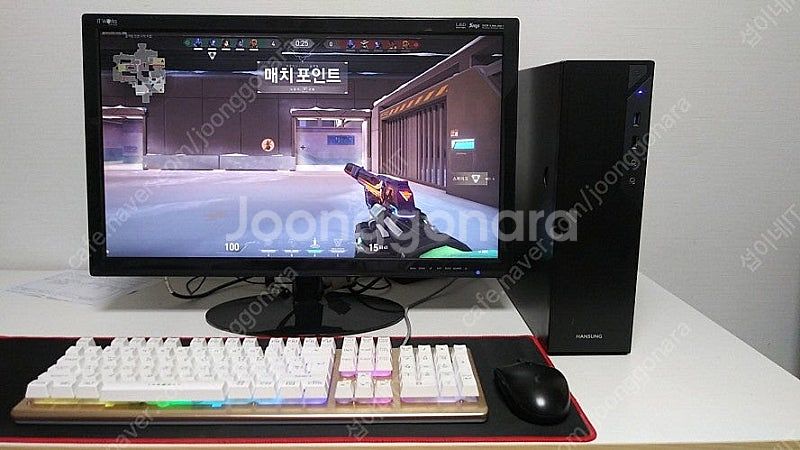 [판매]한성컴퓨터 무소음 8세대 미니PC/모니터 풀셋--1