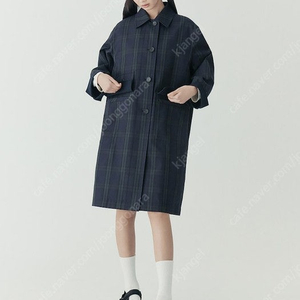 구호플러스 시그니처 맥 트렌치 코트 네이비 Signature Mac Trench Coat Navy