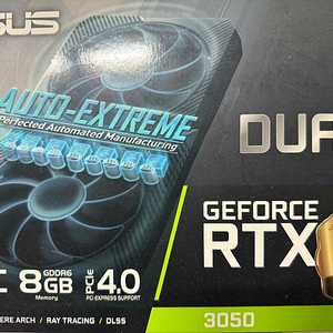 ASUS DUAL 지포스 RTX 3050 O8G OC 8GB 팝니다.