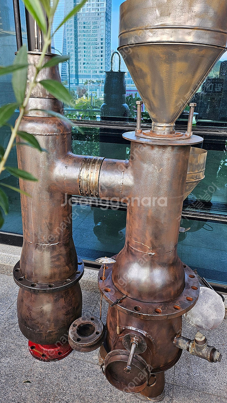 화목난로 홍익난로 화목펠렛 겸용 난로--3