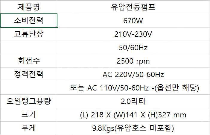 미개봉] 전동유압펌프 OKT 신제품 판매합니다.--2