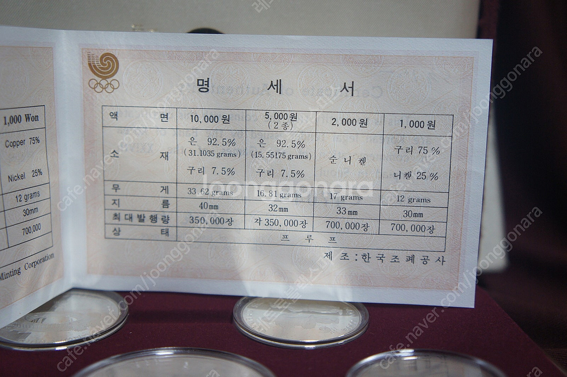 88올림픽 기념주화 은화 은주화 올림픽 기념품 올림픽은...--4