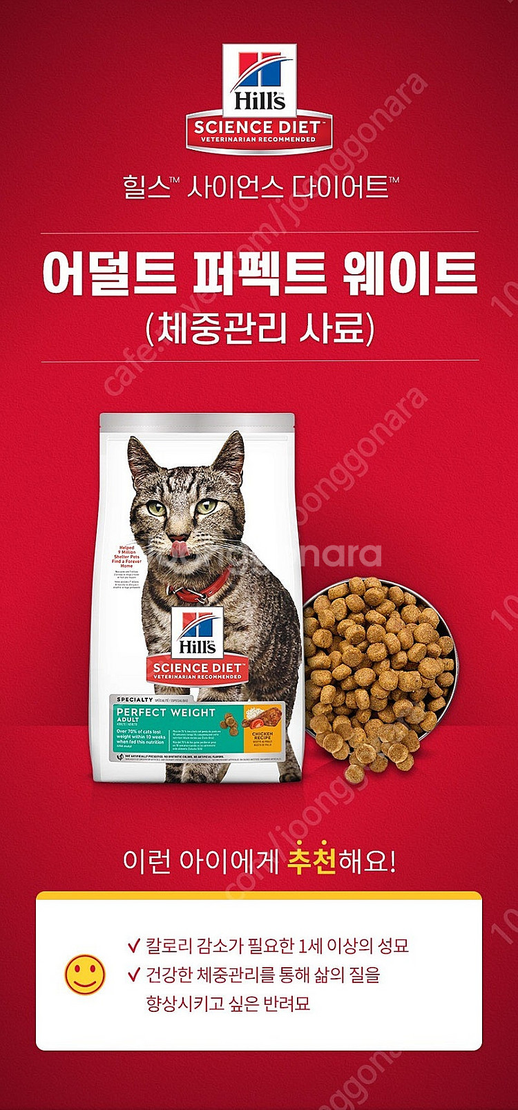 힐스 고양이사료 어덜트 퍼펙트 웨이트 6.8 kg--0