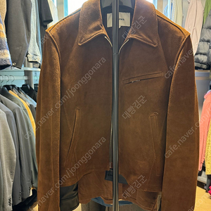 토니웩 스웨이드자켓 L사이즈 Calf Suede Detroit Blouson Jacket_ Brown