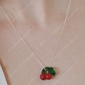 포틀 Fotl Cherry necklace (silver, glass)