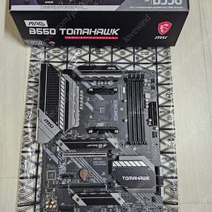 msi b550 토마호크 + 삼성램ddr4 32기가 팜