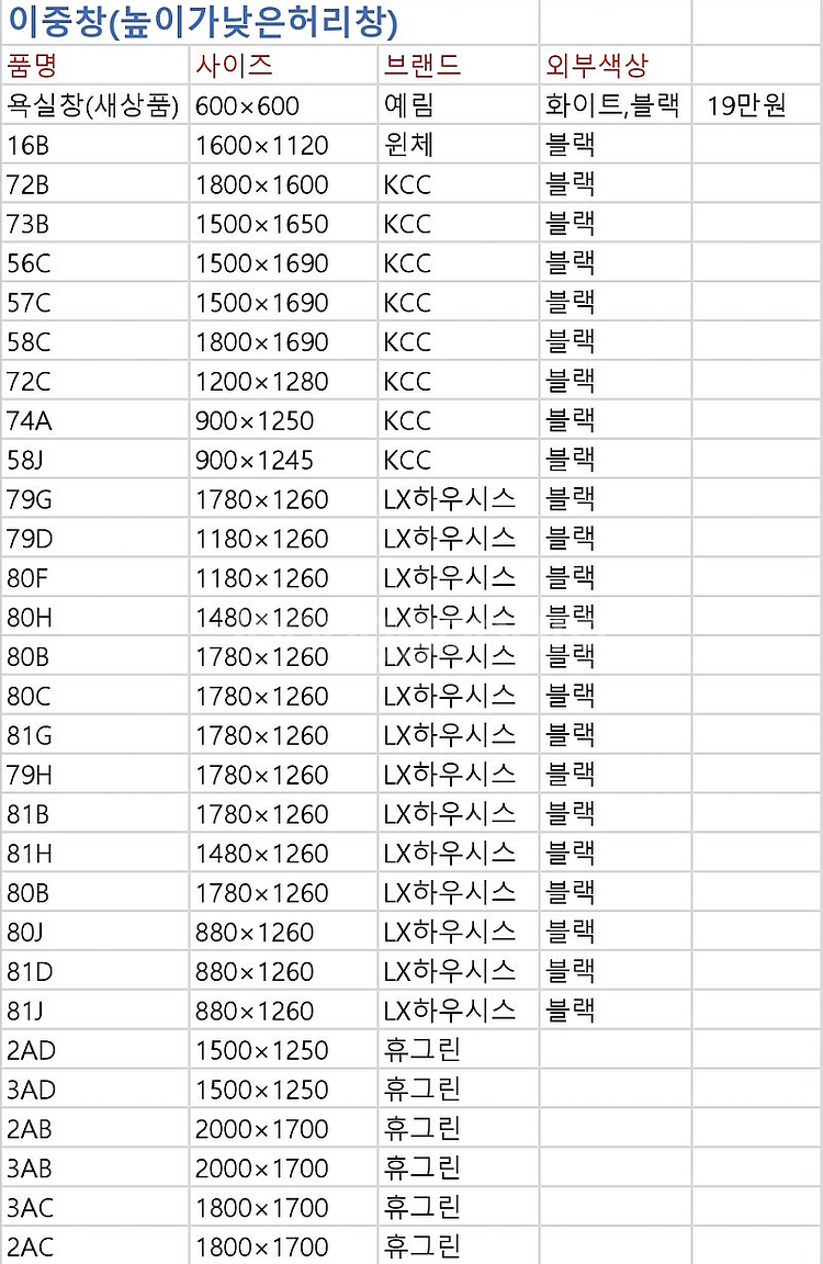 묵혀놓은오래된상품판매No!!️준공서류발급️되는 브랜드중고창...--1