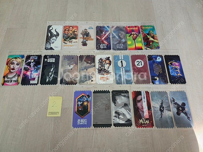 메가박스 19년 20년 오리지널 티켓--0