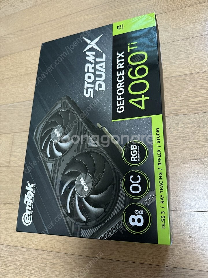 이엠텍 rtx4060ti 8기가 미개봉--0