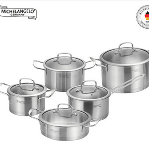 미켈란젤로 IH베를린 GL라인 스텐 냄비5종 세트 / 스테인레스 냄비 5종 세트