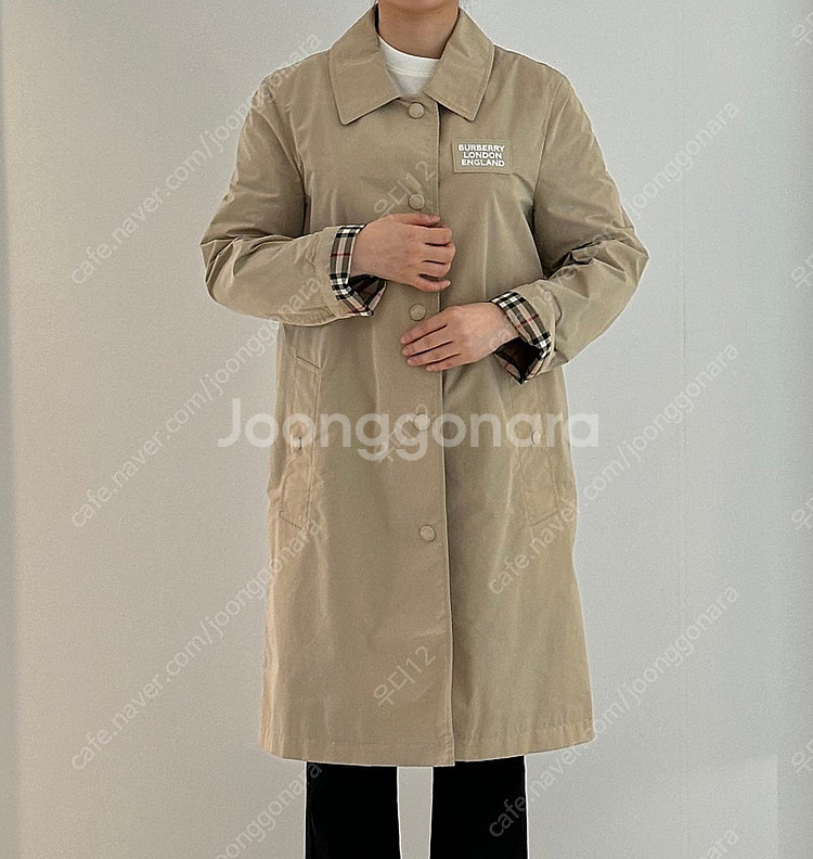 버버리 옥스클로즈 후드 나일론 코드 oxclose트렌치...--1