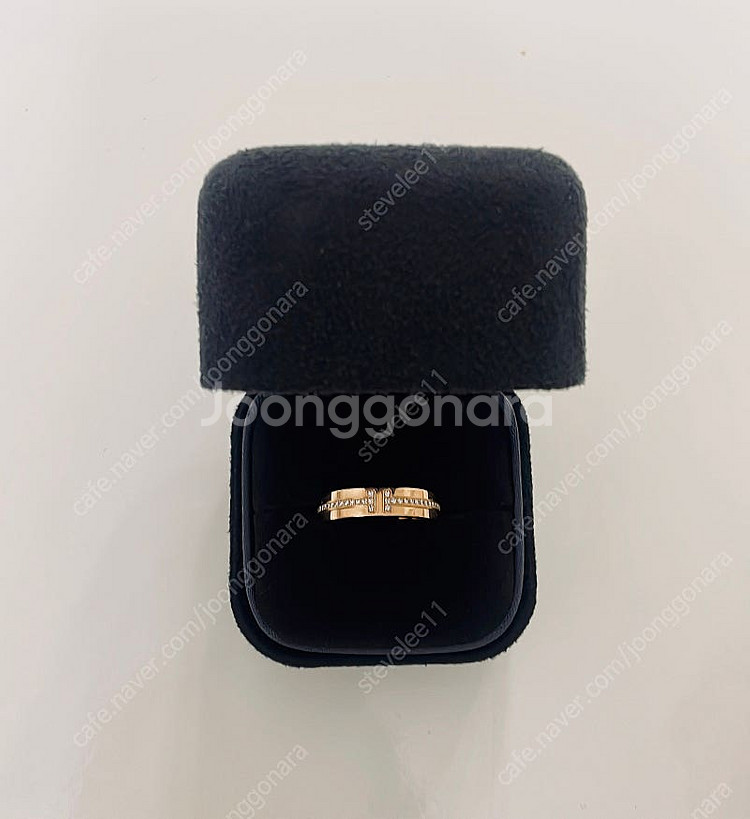티파니 T 네로우 다이아몬드 링(18K 로즈 골드)--4