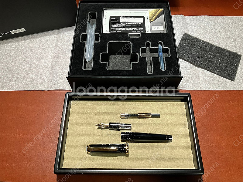 플래티넘 센츄리 10주년 한정판 만년필 금장 F닙--0