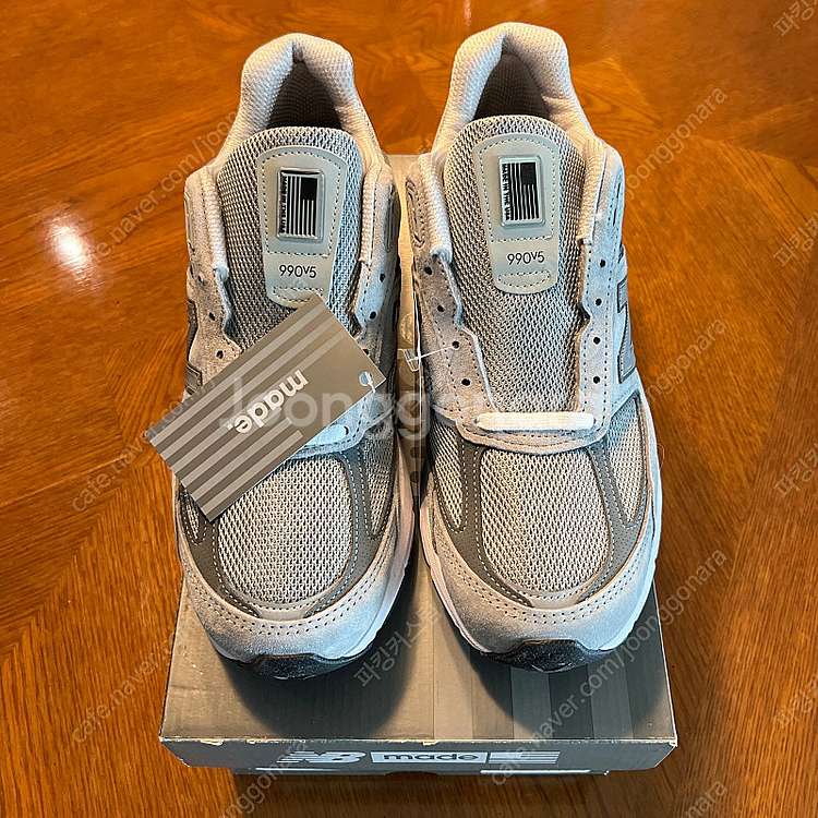 뉴발란스 990 V5 그레이 280 사이즈 M990GL...--1