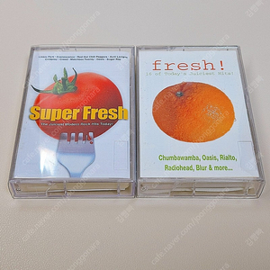 fresh 카세트 테이프 컴필레이션 앨범 라디오헤드 오아시스 블러 에이브릴 라빈 등 수록