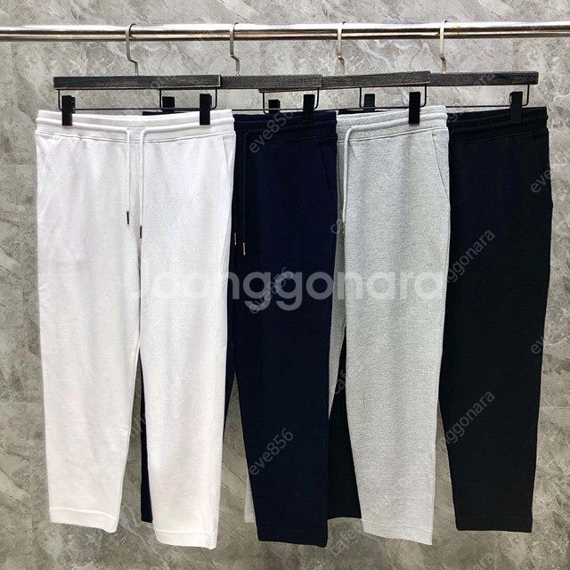 톰브라운 남여공용 9부 팬츠 조거팬츠 밴딩바지 트레이닝...--0