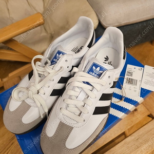 아디다스 Adidas 삼바 Samba OG 클라우드화이트 255mm. 새상품.