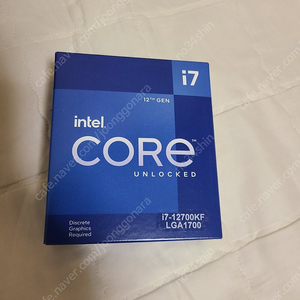 i7 12700kf CPU 박스미개봉 신품