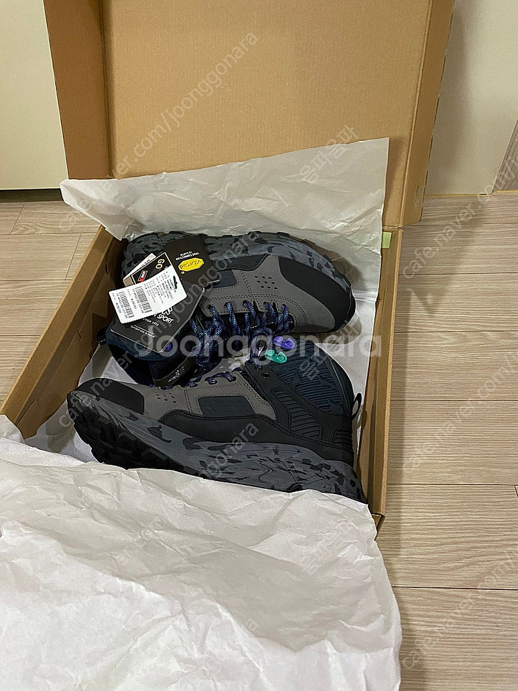 코오롱 트라이포드 미드 등산화 260 카키/다크그레이,...--8