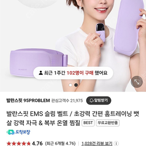 발란스핏 ems 슬림벨트