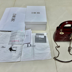 Lady Dior 레이디디올 미니백 체리 레드(새상품급)