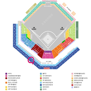 플레이오프 삼성vsLG 3루 SKY 지정석 4연석