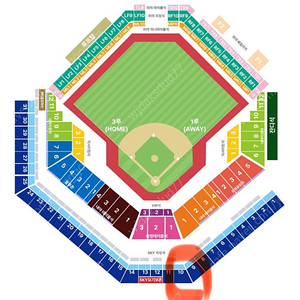 플레이오프 1차전 삼성 VS LG 중앙 SKY지정석 4연석,2연석