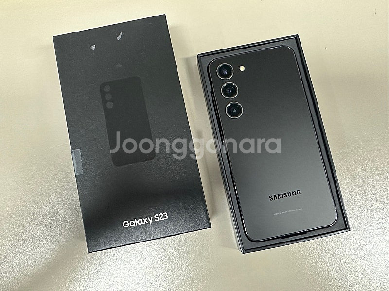 (단말자급제 풀박스)갤럭시S23 256기가 블랙 최초통...--3