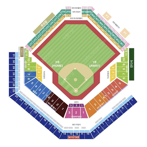 [라이온즈파크] 플레이오프 1차전 3루 sky 지정석 하단 2연석/4연석 최저가 양도