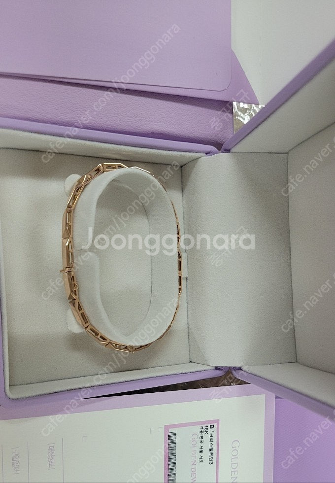 골든듀 크리스탈레인 팔찌(18k)--2