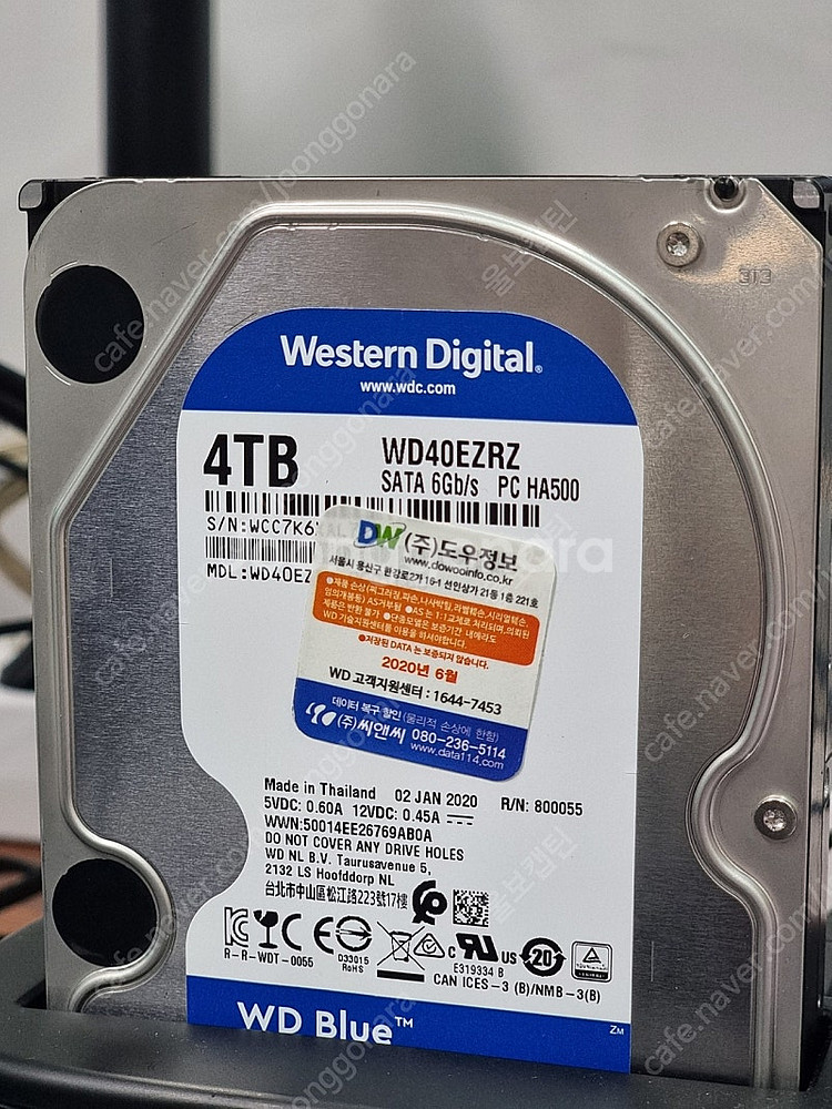 WD Blue 4TB 하드디스크 내장하드 외장하드--0