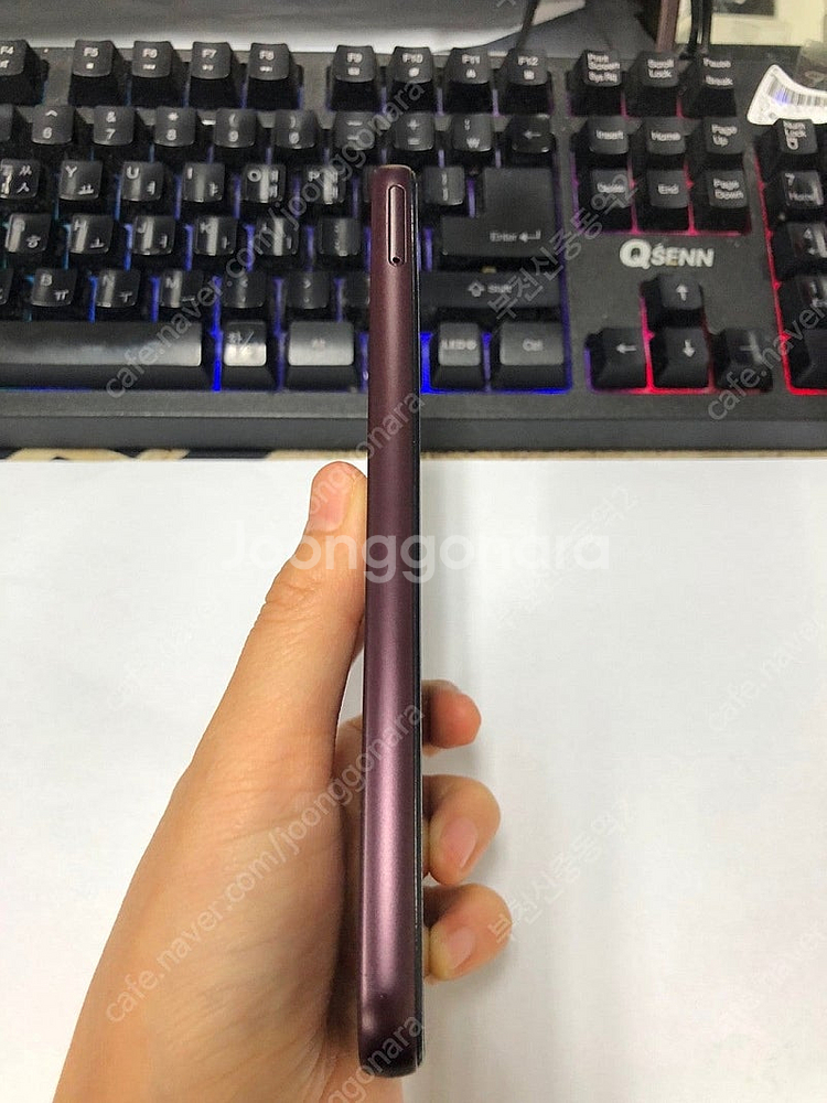 195283 갤럭시A24 버건디 A급 128GB 무잔상...--6