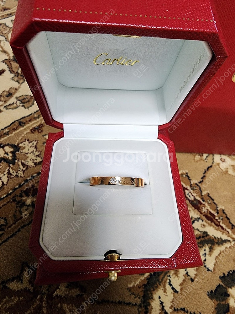 (남자) 까르띠에 C드 원다이아 웨딩링 A급--1