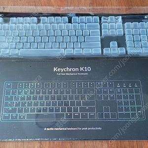 [미개봉] 키크론 Keychron K10 알루미늄 RGB 핫스왑 기계식 적축+키스킨 판매합니다.