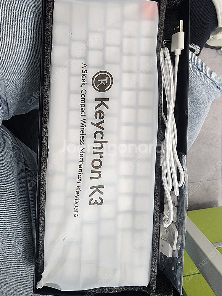 키크론 K3 v2 WHITE(적축) 미사용품 판매합니다...--3
