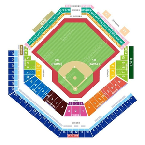 플레이오프 1차전 일요일경기 1루 테이블석 좌측통로 2연석