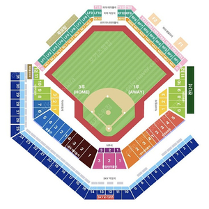 <최저가> 플레이오프 2차전 삼성 VS LG 1루스카이존 2/4연석