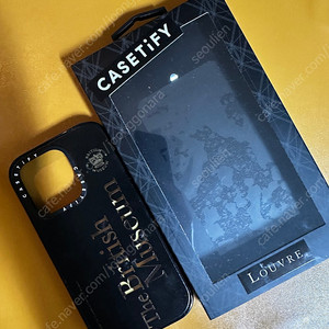 Casetify 케이스티파이 아이폰 14프로 맥세이프호환 대영박물관 로고 프린팅 (테두리 블랙)