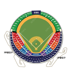 플레이오프 3차전 잠실 1루 외야 4연석 (402)구역 통로석